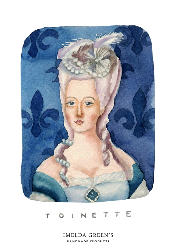 Watercolour portrait | Marie-Antoinette | 3 inspirational queens for women's day
