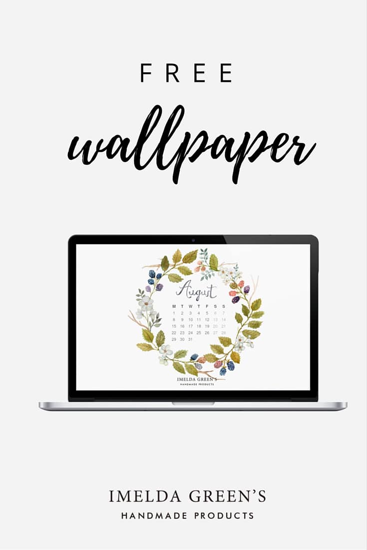 Hand-painted wallpaper calendar free download