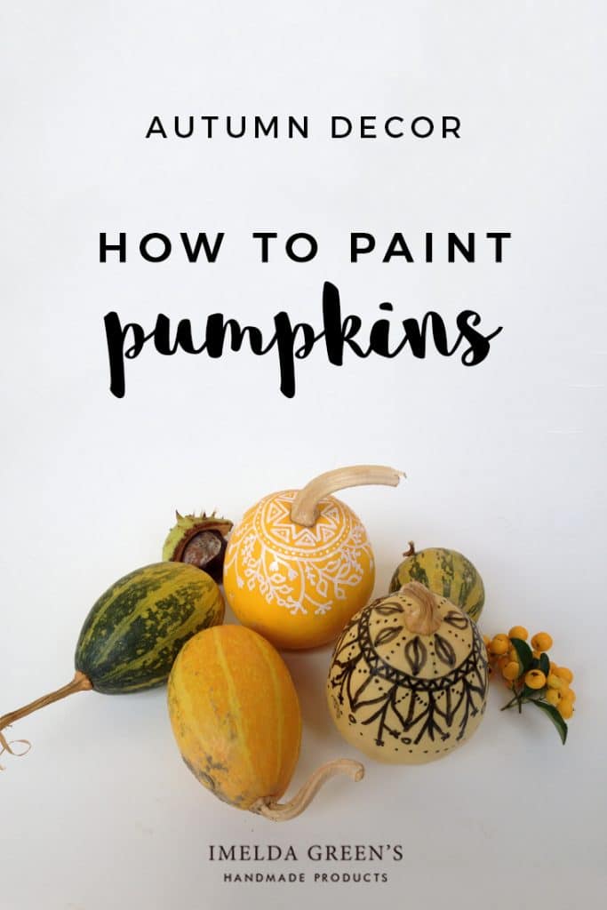 Tutorial - how to create painted pumpkins