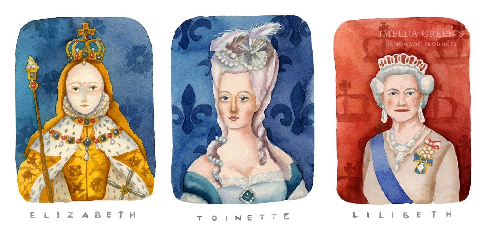 Watercolour portraits | 3 inspirational queens for women's day