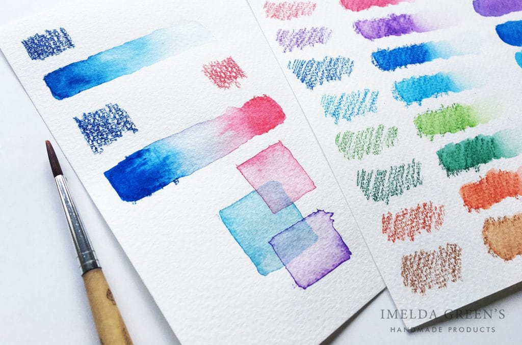 Watercolor pencils for beginners | experimenting with new texhniques | akvarellceruza