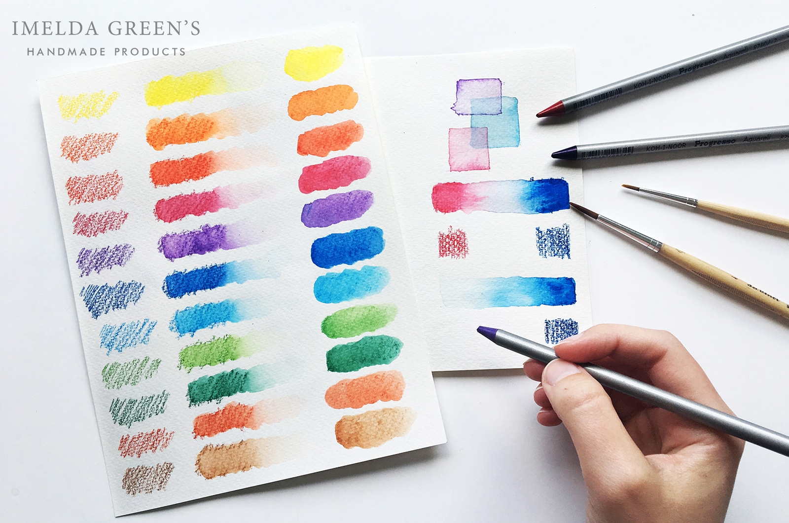 Watercolor pencils for beginners | experimenting with new texhniques | akvarellceruza