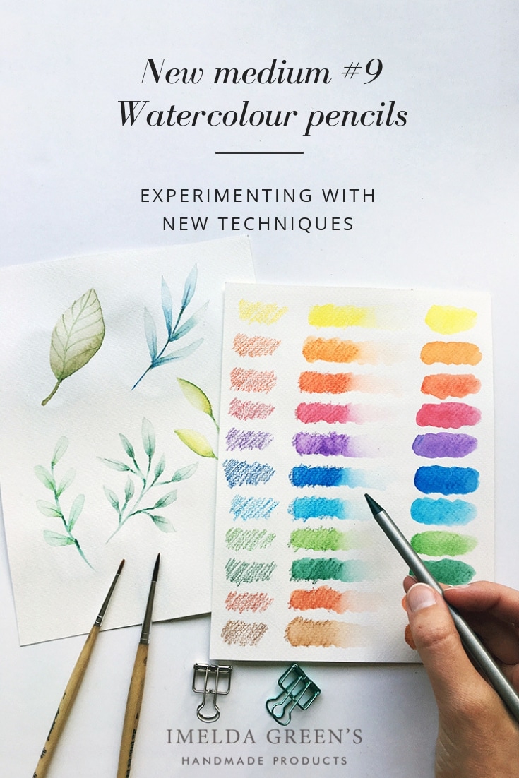 Watercolor pencils for beginners | experimenting with new texhniques | akvarellceruza