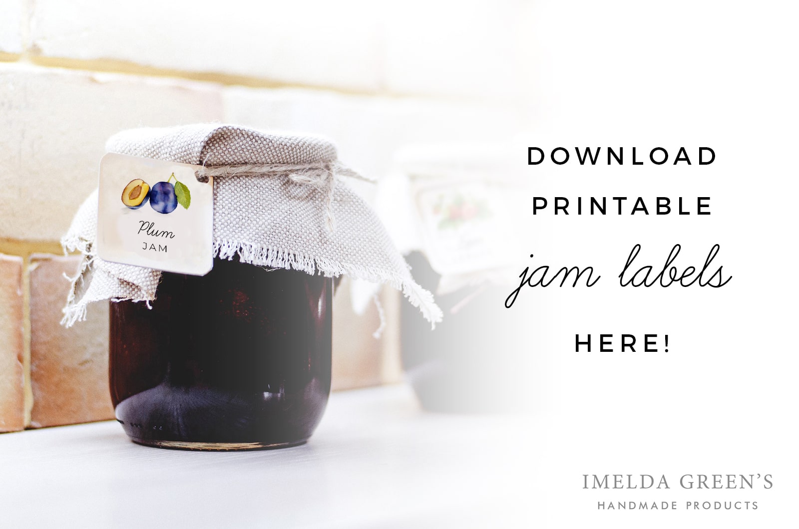 Watercolor fruit | Printable jam labels