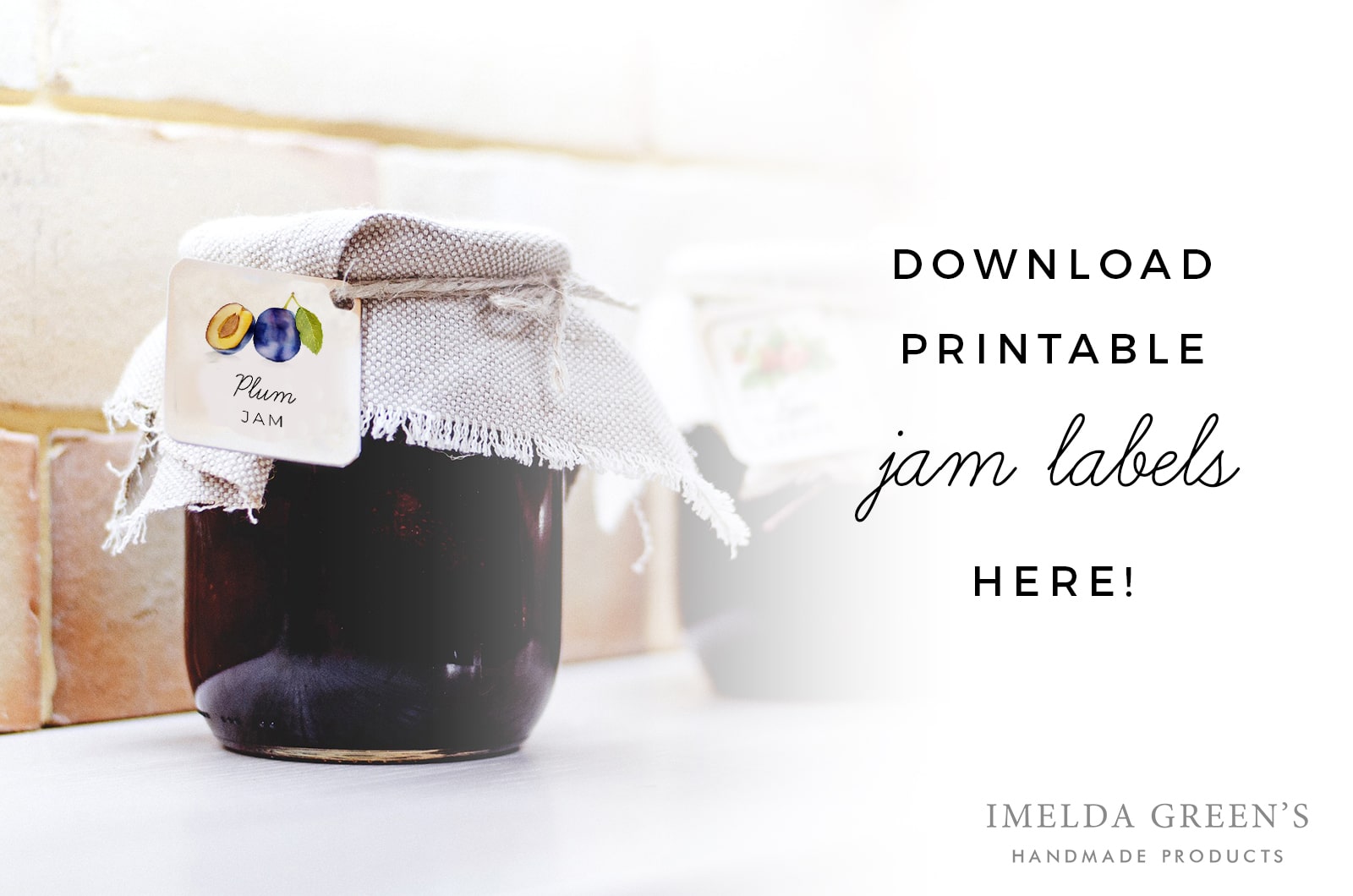 6 printable jam labels imelda greens