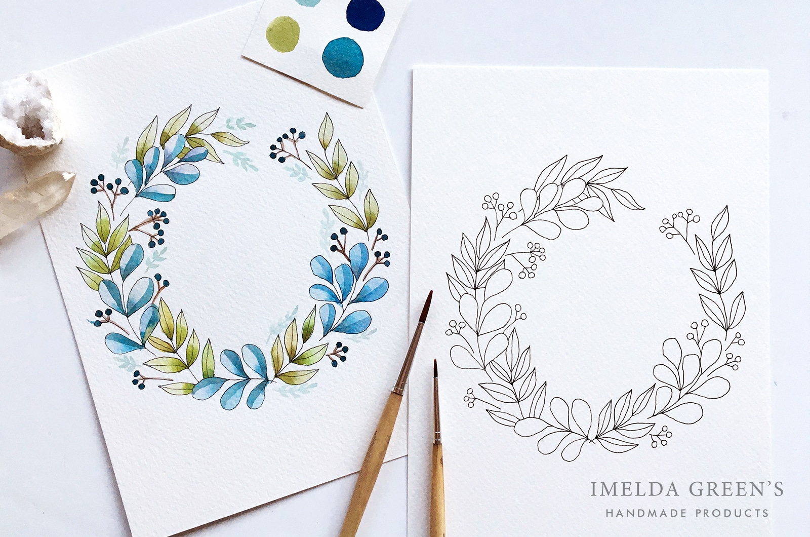 New medium #4 - Masking fluid - IMELDA GREEN'S