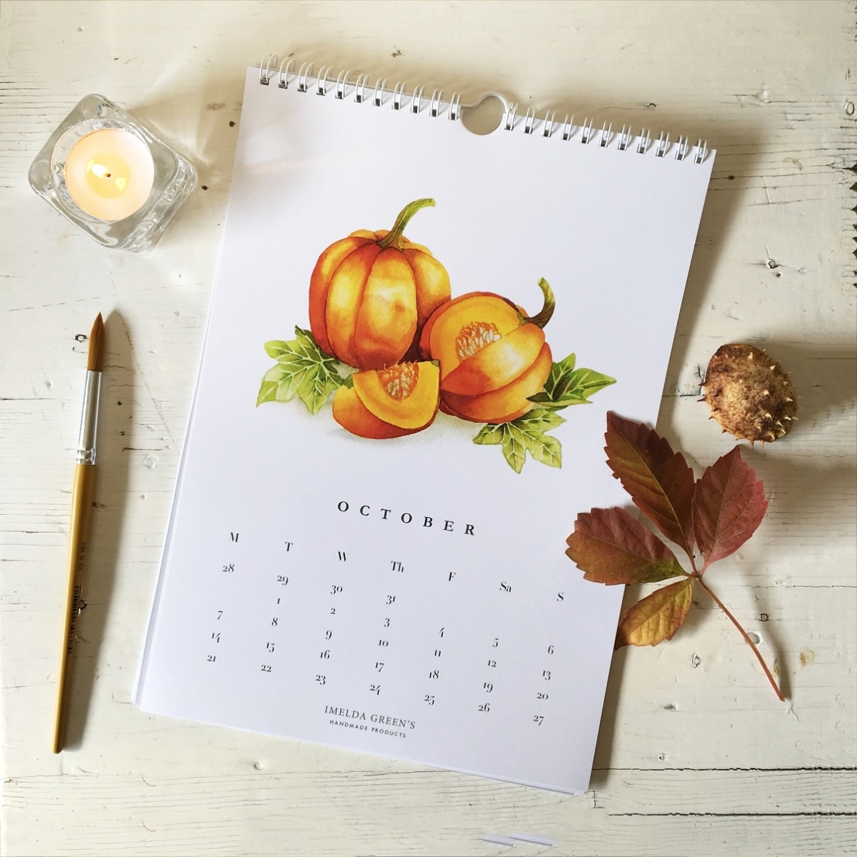 Watercolor Veggies - 2019 calendar